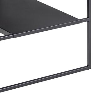 Scandi Černý kovový konferenční stolek Rowan 70 x 70 cm