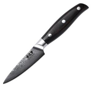 Gudaro - Damaškový kuchyňský nůž SHIRO 3,5", 67 vrstev oceli, délka 9,5 cm