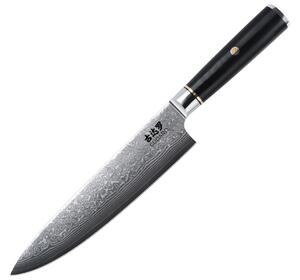 Gudaro - Damaškový šéfkuchařský nůž AKIRO 8", 67 vrstev oceli, délka 20cm, černá