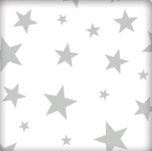 Povlečení bavlněné Stars šedé TiaHome - 1x Polštář 65x45cm, 1x Přikrývka 130x90cm