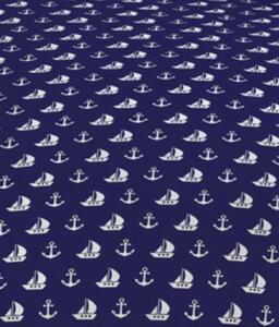 Povlečení bavlněné Yachting modrý TiaHome - 1x Polštář 65x45cm, 1x Přikrývka 130x90cm