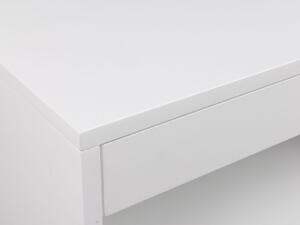 Scandi Bílý lakovaný závěsný noční stolek Joseph 50 x 35 cm
