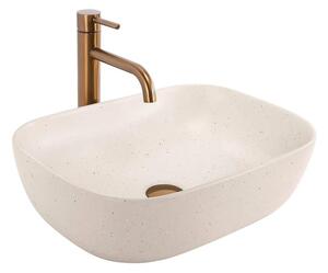 REA-U4000 - Umyvadlo na desku BELINDA 33x46,5 cm keramika/imitace kamene