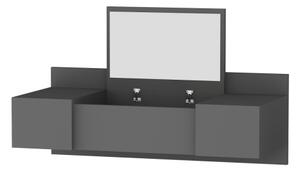 Toaletní stolek ZAKKUM 100x39 cm antracit