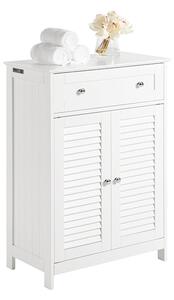SoBuy FRG238-W Koupelnová komoda, koupelnová skříňka, příborník, předsíňka, bílá 60x87x35cm