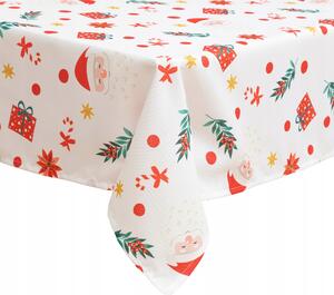 PLAMOODPORNÝ UBRUS POLYESTER 240 X 140 CM S VÁNOČNÍM MOTIVEM