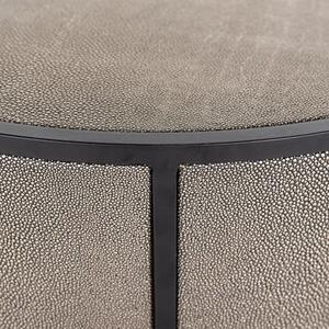 Šedý koženkový odkládací stolek Richmond Lustrio 48 cm