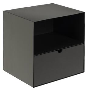 Noční stolek s možností montáže na stěnu BEKIM 30x25 cm černá