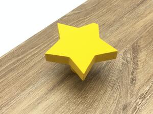 L-design Nábytková knopka Hvězdička žlutá