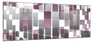 Obraz skleněný abstrakt prostorové čtverce - 100 x 150 cm