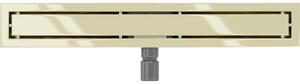 Mexen Flat nerezový sprchový žlab 50 cm (2v1) - vzor M13, zlatá, 1510050-15