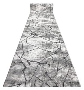 Běhoun COZY 8873 Cracks beton - Strukturální, tmavě šedý