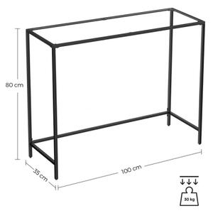 Konzolový stolek CIREL 100x35 cm černá