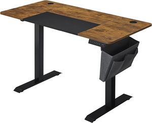 VASAGLE Dřevěný psací stůl výškově nastavitelný - Industry - 140x60x (72-120) cm