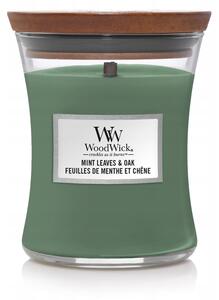 Sójová vonná svíčka Mint Leaves & Oak Woodwick 1 ks