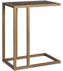 Černo mosazný dubový odkládací stolek Richmond Blackbone 55 x 35 cm