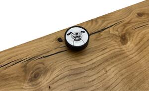 In-Design Nábytková knopka Bianco černá, motiv pes V106