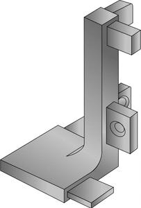 In-Design Vnější roh k úchytovému profilu GOLA-J eloxovaný hliník