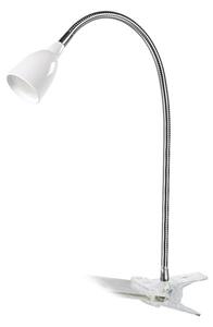 Solight LED stolní lampička, 2.5W, 3000K, clip, bílá barva WO33-W
