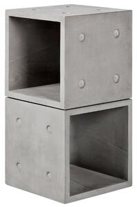 Set dvou šedých betonových modulárních polic Lyon Béton Dice