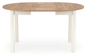 Rozkládací jídelní stůl CALMIO 102/142x102 cm dub craft/bílá