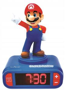 Digitální budík s nočním světlem Nintendo Super Mario se zvukovými efekty