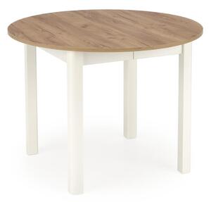 Rozkládací jídelní stůl CALMIO 102/142x102 cm dub craft/bílá
