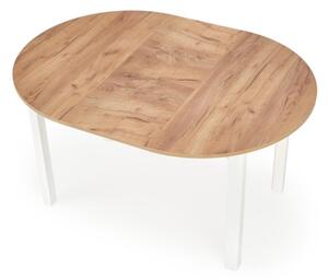 Rozkládací jídelní stůl CALMIO 102/142x102 cm dub craft/bílá