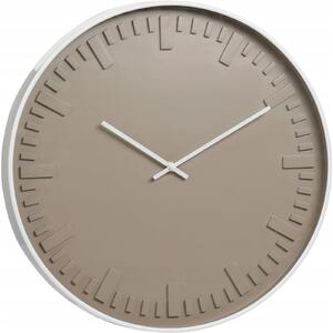 HODINY NÁSTĚNNÉ Ø 40 CM ŠEDÉ PLAST MINIMALISTICKÉ