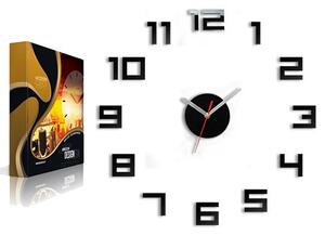 Nástěnné hodiny ModernClock černé 50 cm