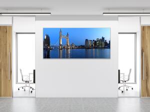 Obraz skleněný noční Londýn - 30 x 60 cm