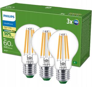 LED žárovka Philips E27 A60 4W 840 lm 2700 K 3 ks