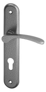 AC-T SERVIS Dveřní klika VIOLA patina - oválné štítové kování 72 mm Provedení štítu: PZ - fabkový klíč