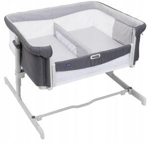 Chicco Next2Me Twin Magnet Grey cestovní postýlka pro dvojčata