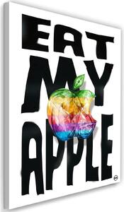 Obraz na plátně Nápis a barevné razítko Apple - Rubiant Rozměry: 40 x 60 cm