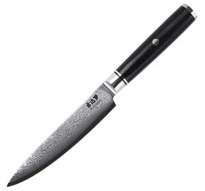 Gudaro - Damaškový univerzální kuchyňský nůž AKIRO 5", délka 12,5 cm, černá