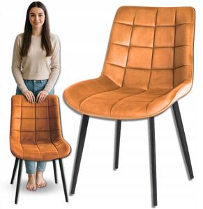 Židle Omna velur oranžová 1 ks