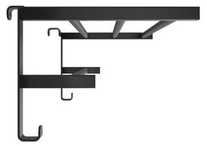 Sušák ručníků na koupelnový radiátor HF SHEFFIELD 52x28,4 cm černá