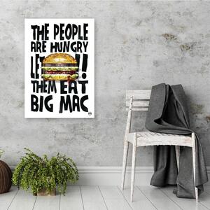 Obraz na plátně Nápis a velký hamburger - Rubiant Rozměry: 40 x 60 cm
