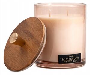 Parafínová vonná svíčka Sandalwood White Tea Homla