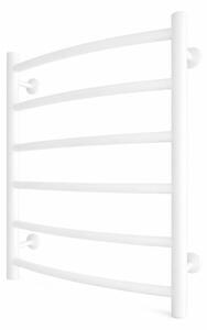 Koupelnový žebříkový radiátor INOX CLASSIC 120W/230V 57x43 cm nerez/bílá