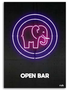Obraz na plátně Sloní neon - Rubiant Rozměry: 40 x 60 cm