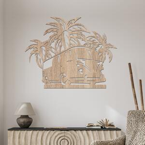 Dřevo života | Dřevěná dekorace na zeď HOLIDAY CAR | Rozměry (cm): 40x30 | Barva: Buk
