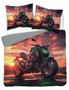 POVLEČENÍ OBOUSMĚRNÉ 220x200 MOTORKA MOTOCYKL ZÁVODNÍ