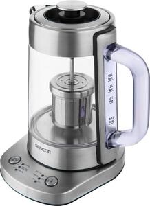 Sencor - Rychlovarná konvice s termoregulací 1,5 l 1500W/230V nerez