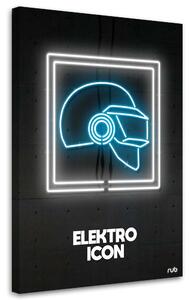 Obraz na plátně Neonová elektricky modrá ikona - Rubiant Rozměry: 40 x 60 cm