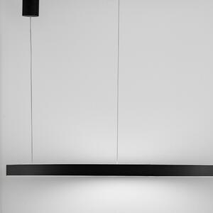 Černé kovové závěsné LED světlo Nova Luce Elowen 98 cm