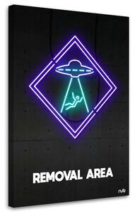 Obraz na plátně Neonová pozornost mimozemšťanů - Rubiant Rozměry: 40 x 60 cm