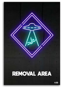 Obraz na plátně Neonová pozornost mimozemšťanů - Rubiant Rozměry: 40 x 60 cm