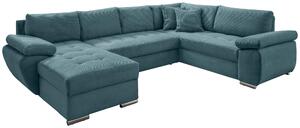 SEDACÍ SOUPRAVA, textil, petrolej Livetastic - Sedací soupravy, Online Only